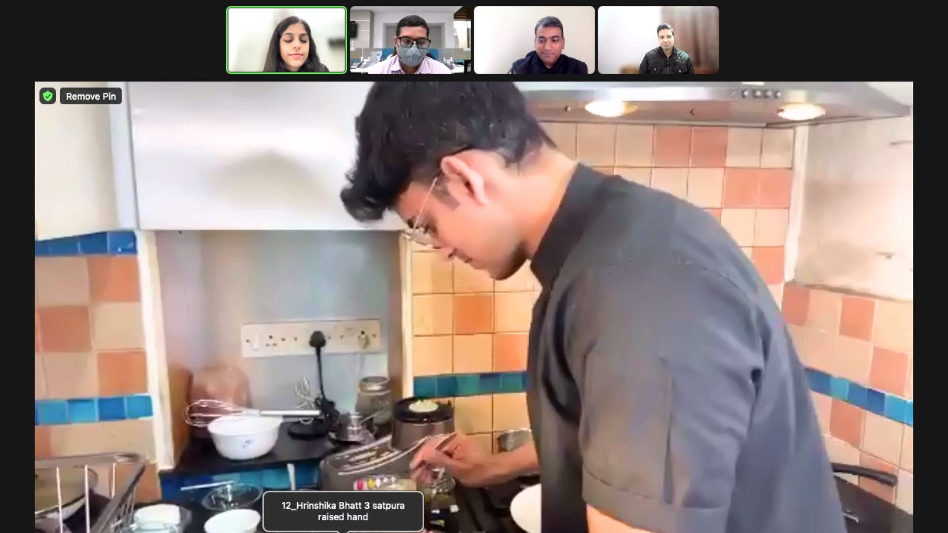 Virtual Cook Along Challenge team building activity
