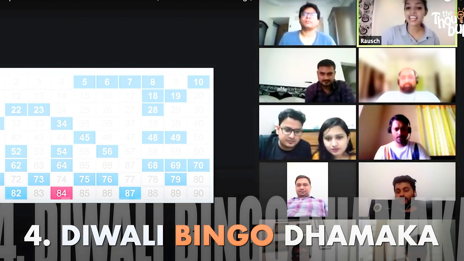 Virtual Tambola Challenge team building activity