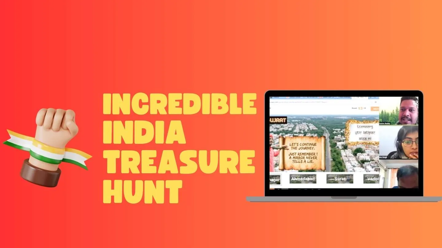 Incredible India Treasure Hunt - a virtual challenge that brings distributed teams together to solve clues in real time