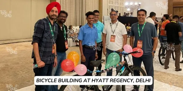 Bicycle Building CSR Activity at hyatt delhi