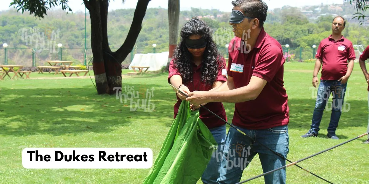 Team Building Activity At The Dukes Retreat