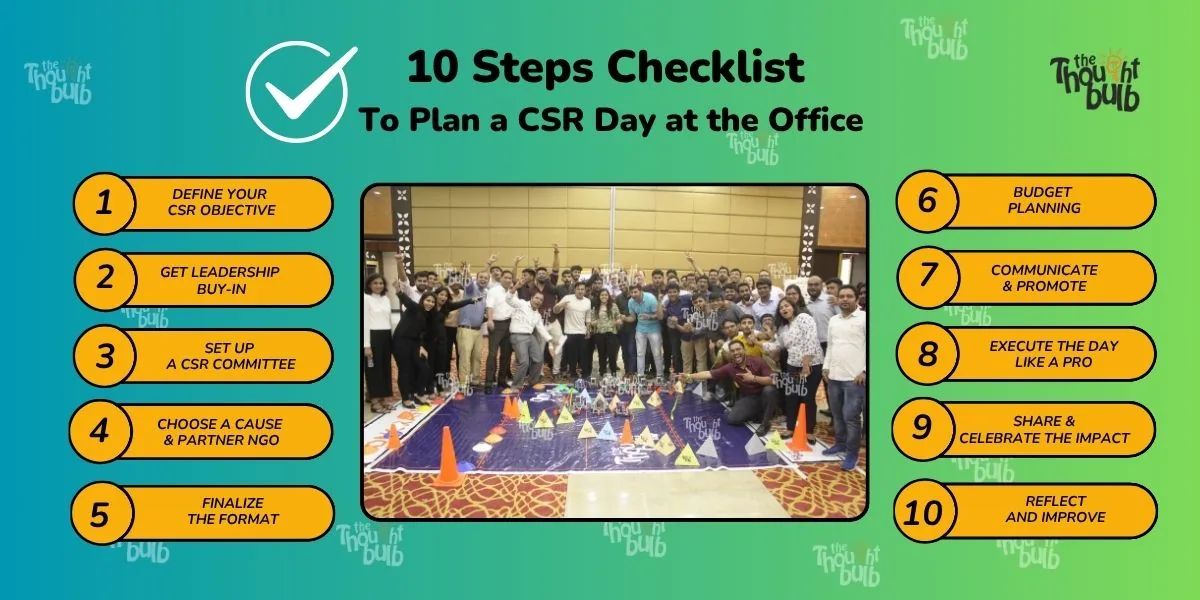 Checklist to Plan a CSR Day at the Office