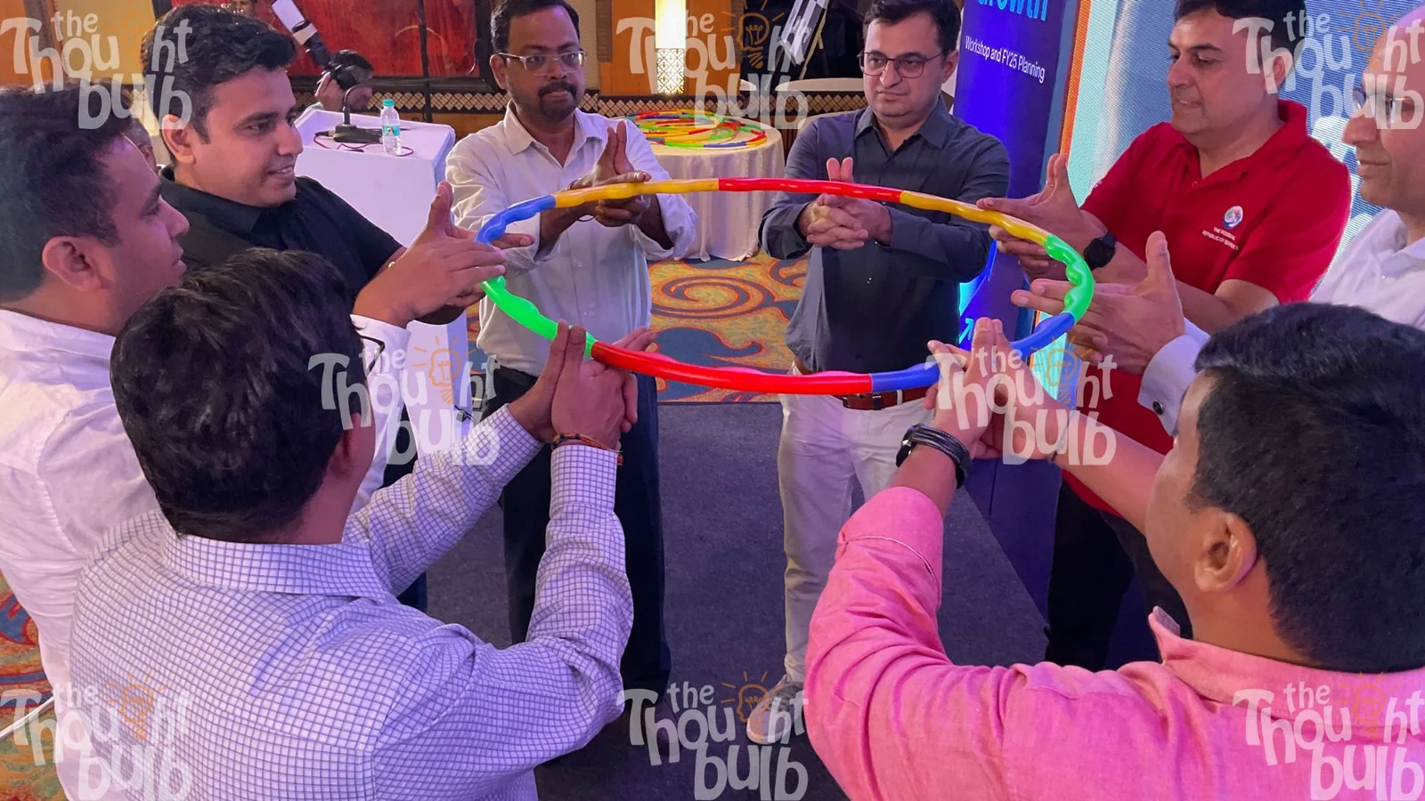 Team Activity Using Hoola Hoops