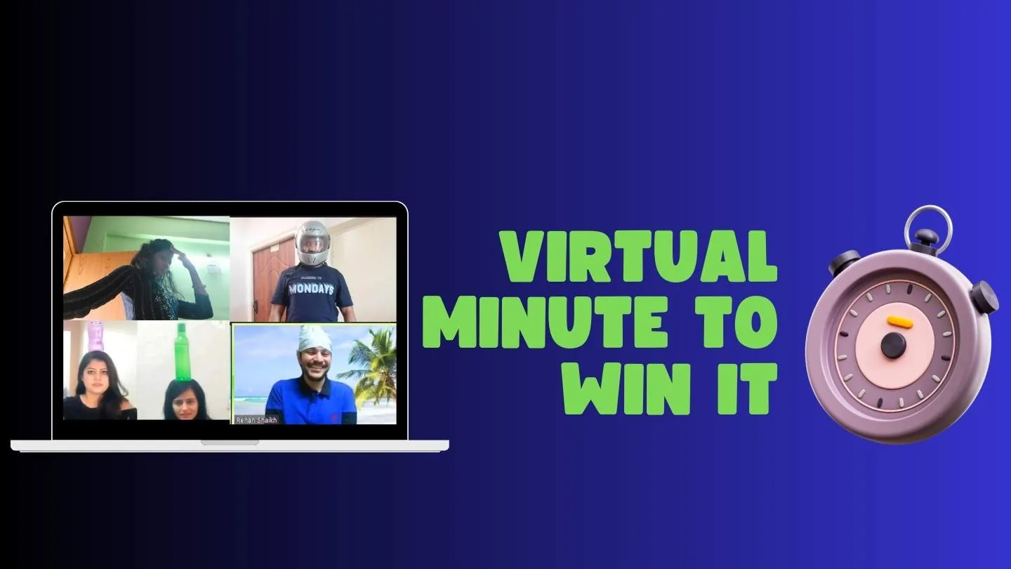 Virtual Minute To Win It Challenge - remote teams compete using household objects