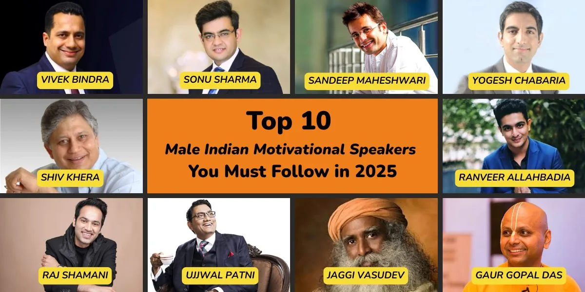 Top 10 Male Indian Motivational Speakers You Must Follow in 2026