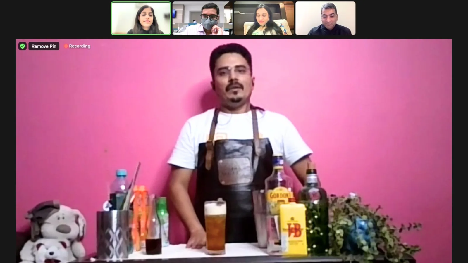 Raise A Virtual Toast - a hosted virtual celebration that turns recognition into a shared moment for remote teams