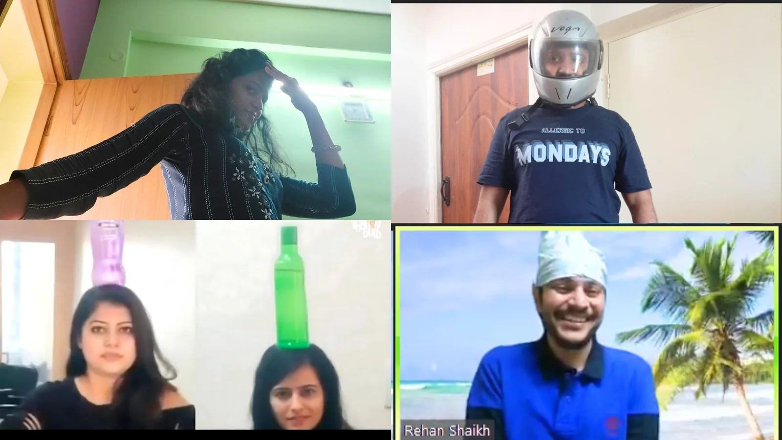 Virtual Minute To Win Challenge - remote teams race through quick desk-based tasks, turning passive viewers into active participants