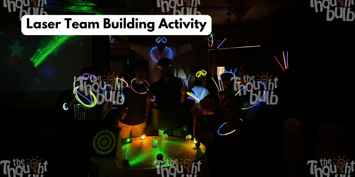 Laser Team Building by Thought Bulb