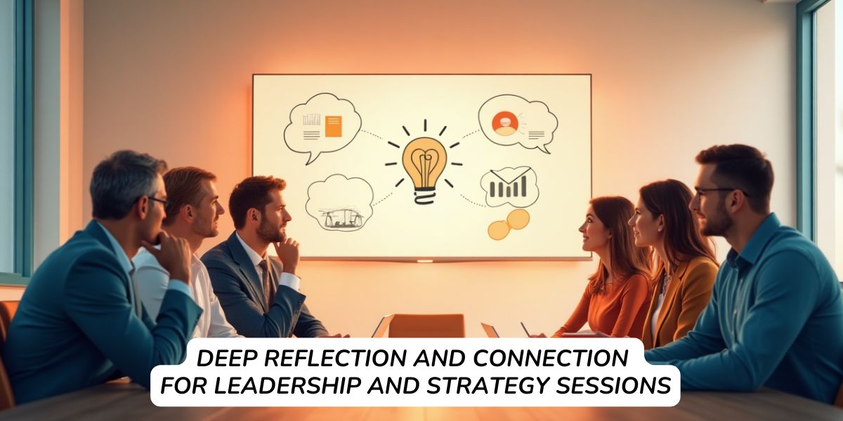 Deep reflection and connection for leadership and strategy sessions